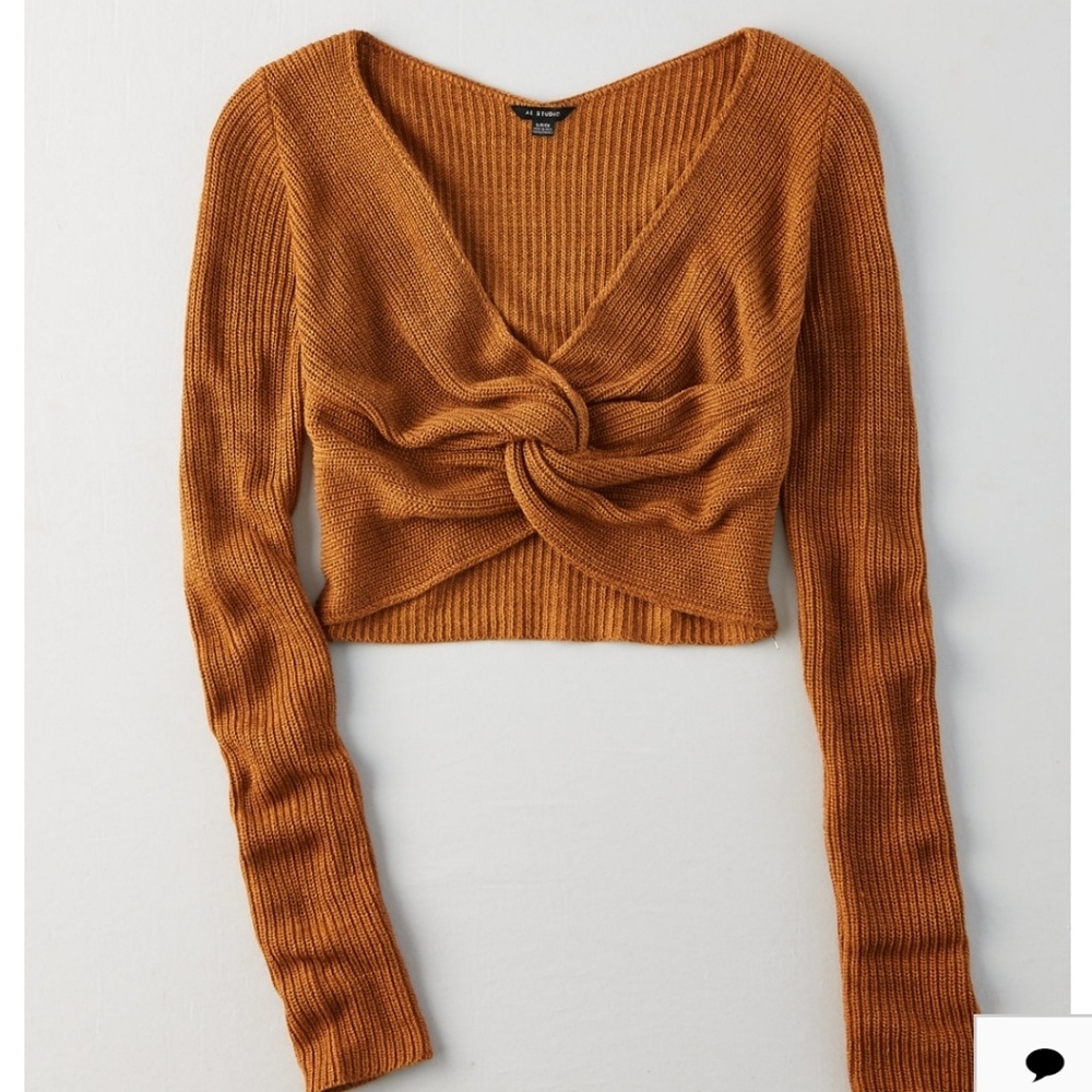 Bnwt American eagle twist knot crop sweater